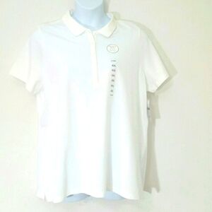 Top Shirt Polo Golf Collar short sleeve white New